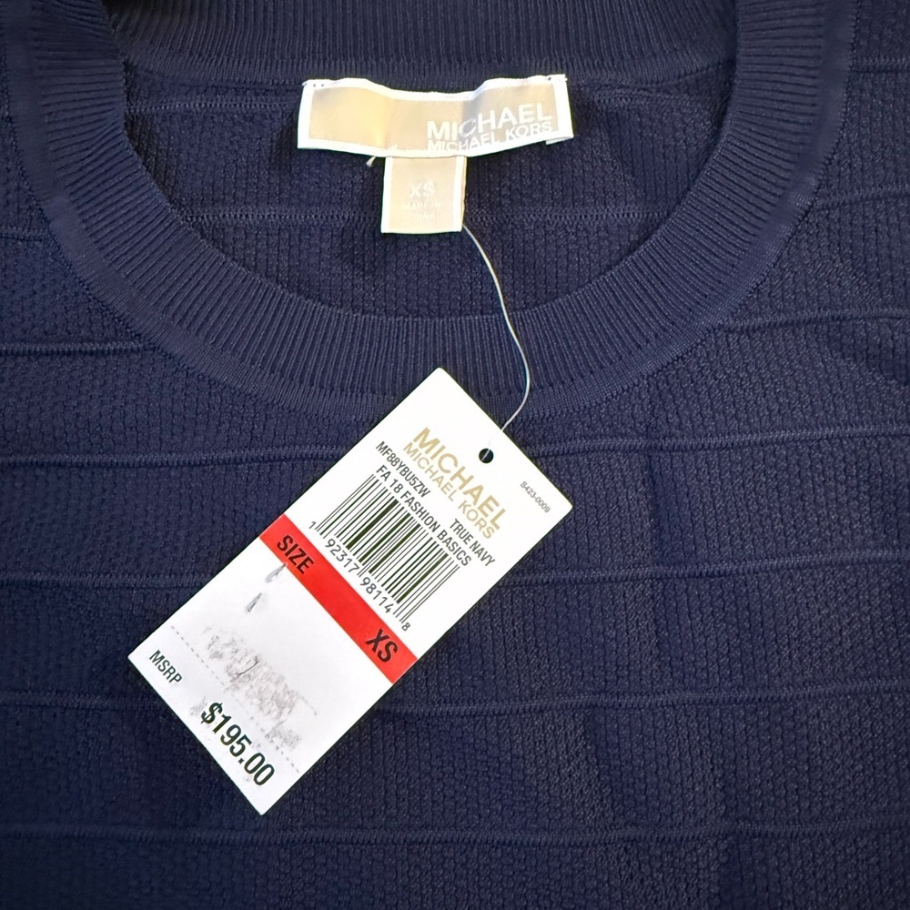 Michael Kors Navy Long Sleeve Dress - Picture 3 of 5